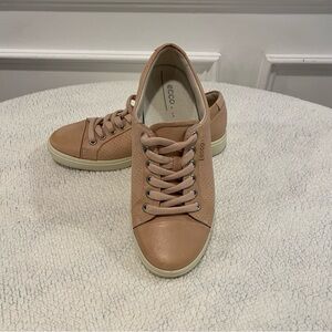 ECCO Soft 7‎ Women's Leather Sneakers Size EU 36 US 5 UK 4 Tan Brown Casual